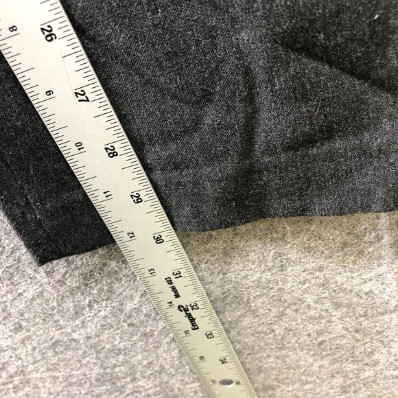 J. Jill Dress Pants Womens 8P Straight Leg Relaxed Mid Rise Dark Gray Flat Front - Picture 7 of 10